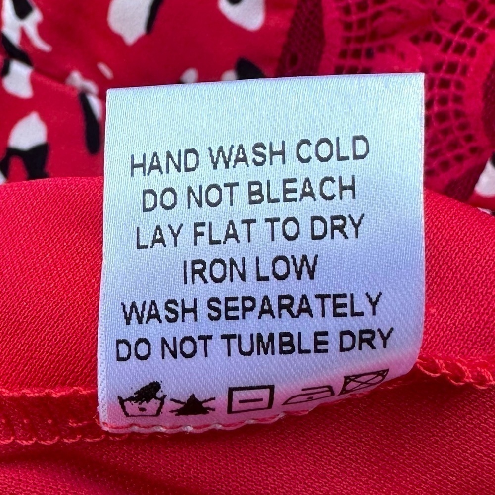 Revolve Superdown Brianna Red Leopard Lace Mini Dress Sz XS - Picture 7 of 15